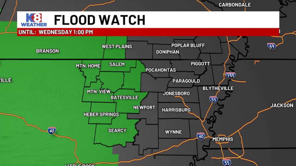 FIRST ALERT: Gusty winds, flash flooding possible