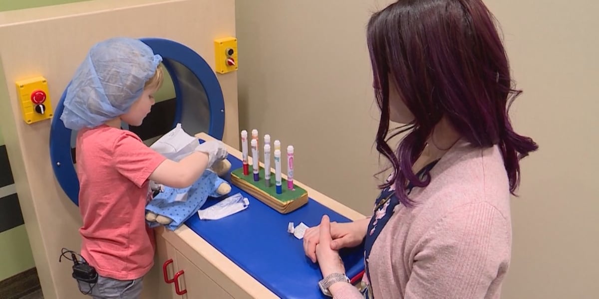 Children Learning In Hospital Helping children in the hospital enjoy playtime