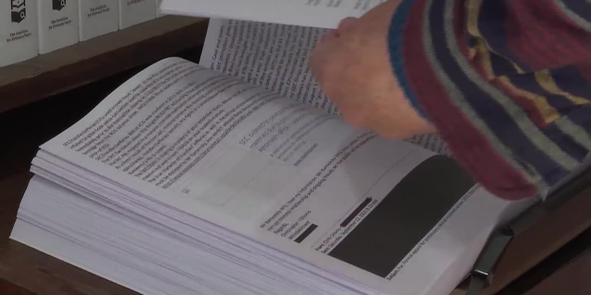 Van carrying Epstein files on tour through the U.S.