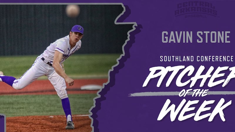 Riverside alum Gavin Stone named Southland Conference Pitcher of the Week