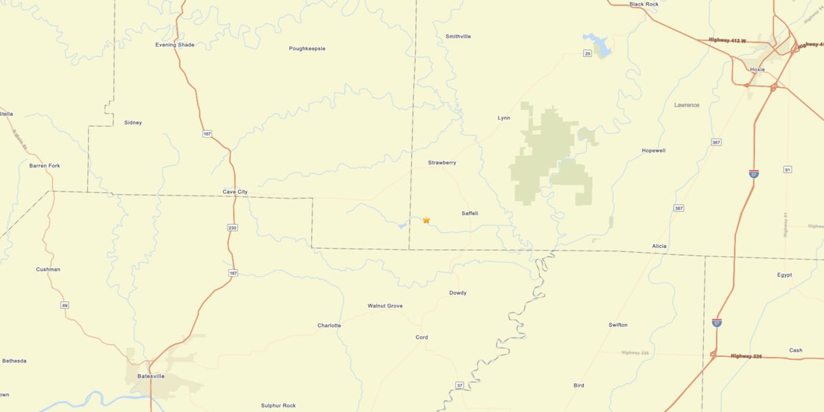 Минорное землетрясение магнитудой 2,1 произошло близ села Стравберри