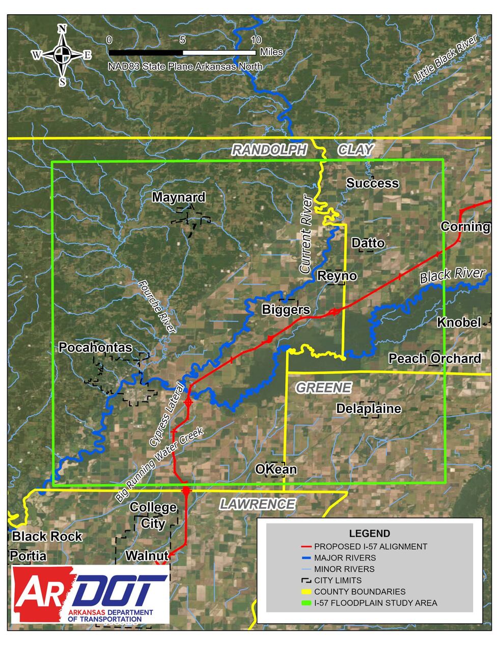 ARDOT hosting I-57 floodplain study public meetings