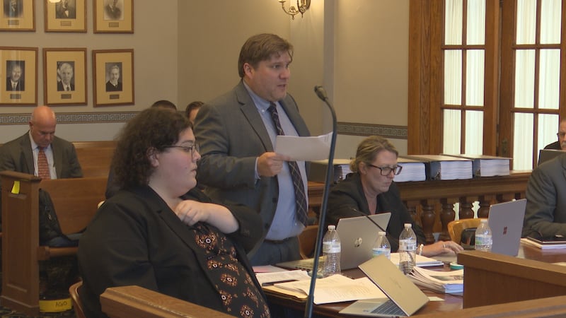 Attorney Omar Gonzalez-Pagan stands before a Cole County judge arguing against the state's ban...