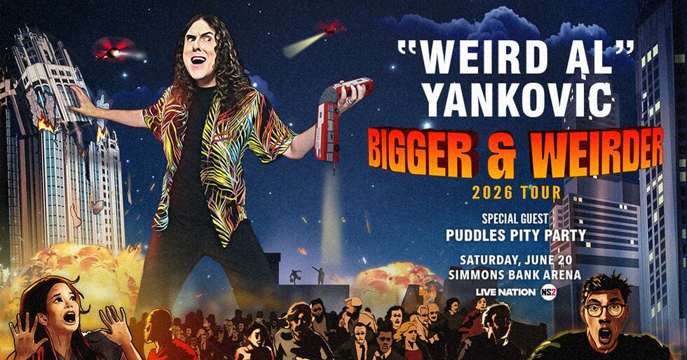 Weird Al” Yankovic is bigger and weirder than ever, and he’s coming to Arkansas.