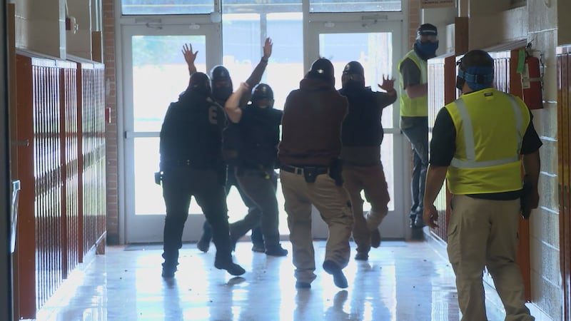 Local law enforcement spent Friday, June 5, inside Walnut Ridge High School, not for a call,...