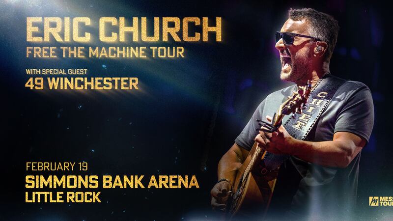 Eric Auth Eric Church tour stopping in Arkansas