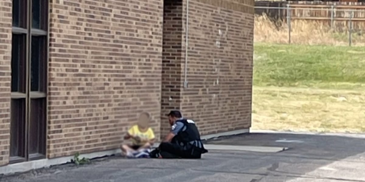 WATCH: Officer comforts child who ran away from home