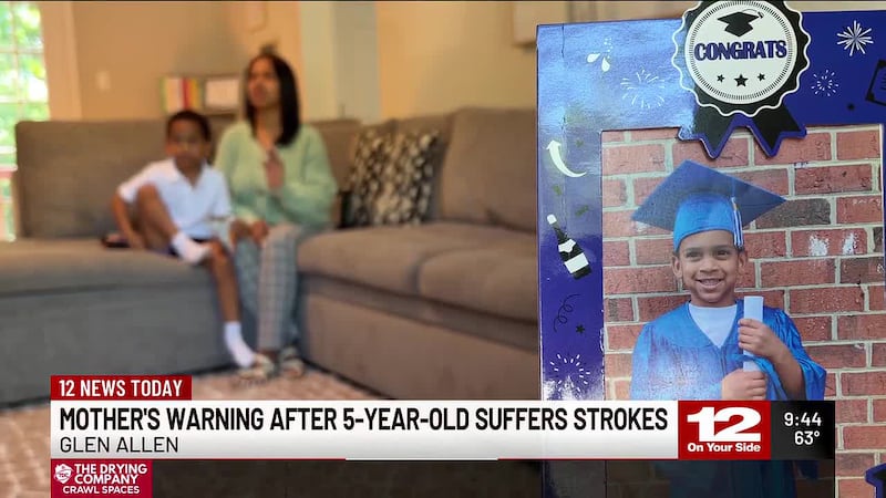A 5-year-old Glen Allen boy has suffered four strokes this year, not counting multiple...