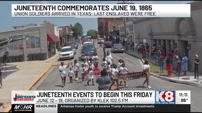 The 9th annual Juneteenth in Jonesboro celebration kicks off this Friday.