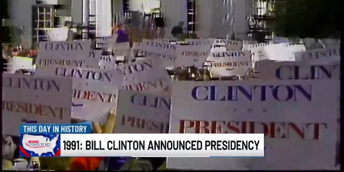 Bill Clinton Razorbacks We the People: Oct. 3 - Arkansas Gov. Bill Clinton announces ...